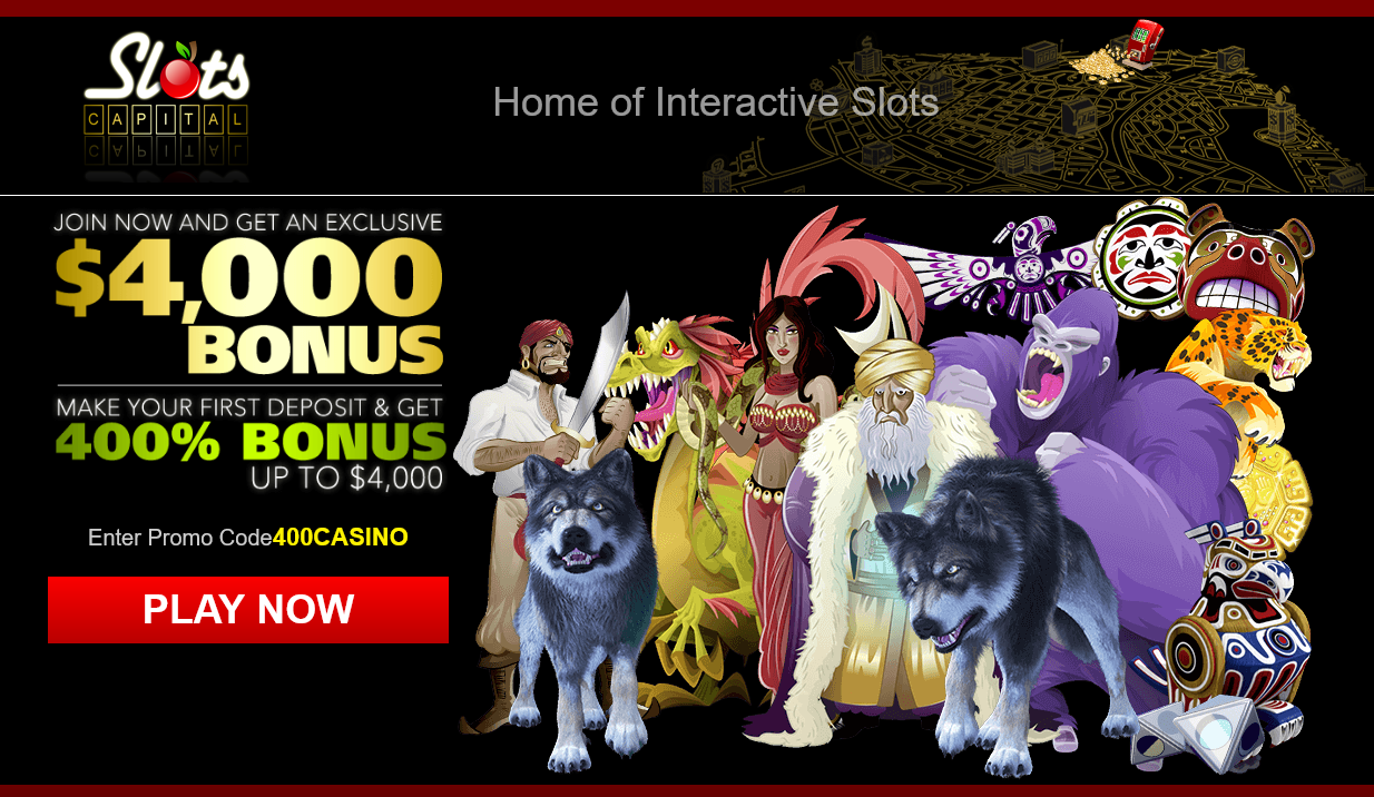 Slots Capital 400% up to $4000