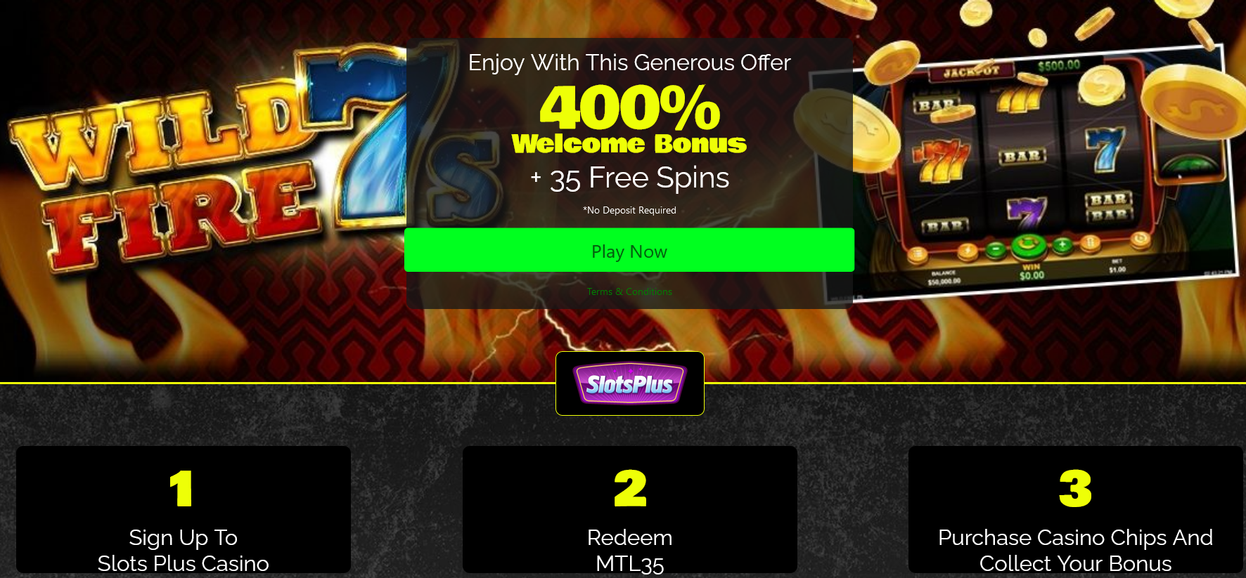 400% WELCOME BONUS | + 35 FREE SPINS